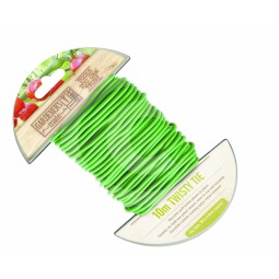 Twist tie 10m, grön